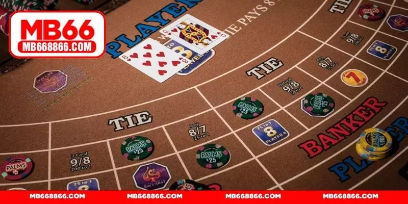 Gấp thếp tiền cược Baccarat